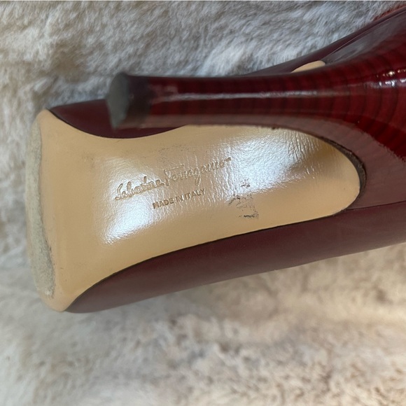 Salvatore Ferragamo Maroon Heels - Picture 9 of 12